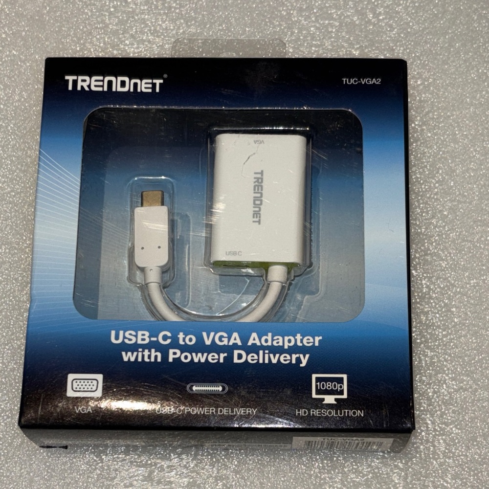 TRENDnet USB-C to VGA Adapter NWT